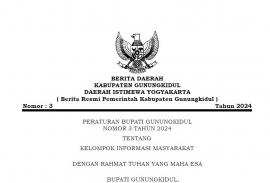 PERATURAN BUPATI GUNUNGKIDUL TENTANG KELOMPOK INFORMASI MASYARAKAT KIM
